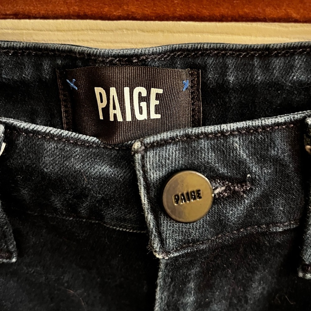 PAIGE JEANS~THE CINDY~High Rise Dark Jeans~24 - Picture 2 of 9